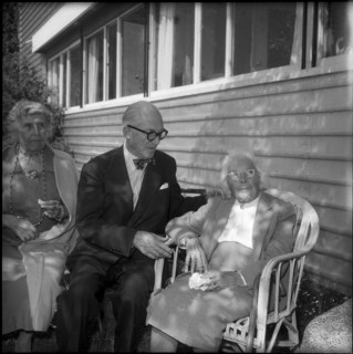 Marie Jeaneret-Perret with her son Albert 1959