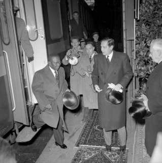 Präsident William S. Tubman in Switzerland 1956