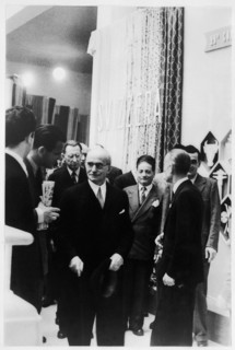 Luigi Einaudi at Swiss Pavillion in Milano, 1948