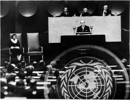 King Paul at the general meeting of United Nations