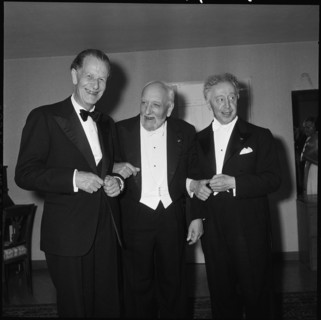 Martin Frank, Ernest Ansermet, Arthur Rubinstein, 1958