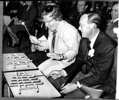 Royal couple opens a youth center 1965