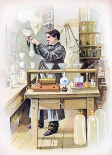 Edison in his Lab