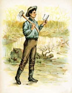 Lincoln as Rail-Splitter