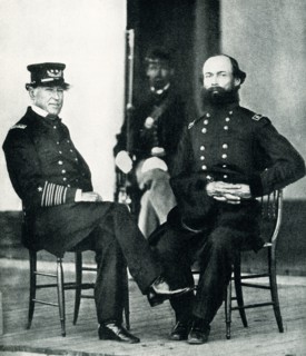 The 1912 caption reads: “Farragut and Granger after Battle of Mobile Bay.” The Battle of Mobile