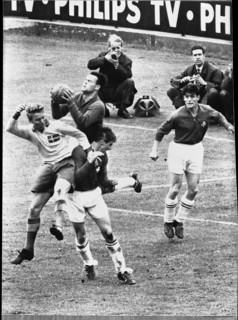 WC qualifier 1961: Switzerland - Sweden.