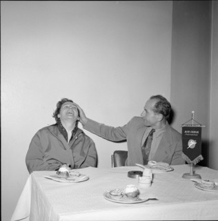 Dana and Emil Zatopek in Geneva 1955.
