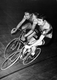 Zurich Sixdays 1955: Gillen and Von Buren.