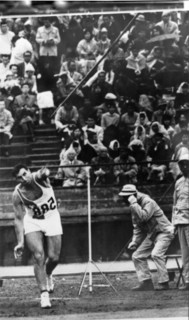 Olympic Games Tokyo, 1964: Swiss Javelin thrower Urs von Wartburg.