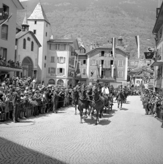 50th anniversary of the Simplon railway tunnel, celebration in Brigue 1956.
