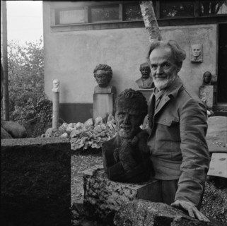 Hans Trudel, sculptor, ca. 1951.