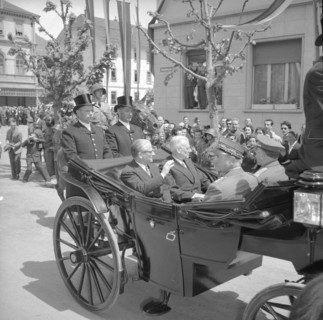 50th anniversary of the Simplon railway tunnel, celebration in Brigue 1956.
