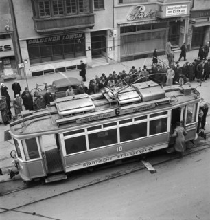 Tramway Accident of the Tram 6, Zurich 1942.