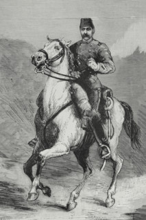 Valentine Baker (1827-1887), known as Baker Pasha. British officer commanding the Anglo-Egyptian