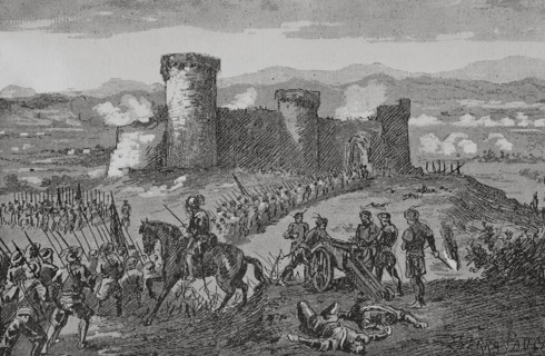 Reapers' War"" (1640-1652). Catalonia. Fluvia Castle. Don Antoni Fluvia, lord of the castle, and