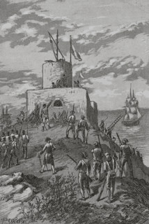 Peninsular War (1808-1814). French troops under the command of General Lechi occupied the castle of