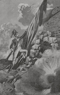 Peninsular War (1808-1814). Catalonia. Siege of Gerona (6 May 1809). Feat of Sub-lieutenant Mariano