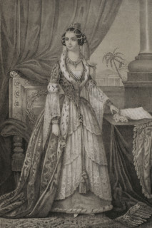 Amalia of Oldenburg (1818-1875). Queen consort of Greece (1832-1862) by her marriage to Otto I