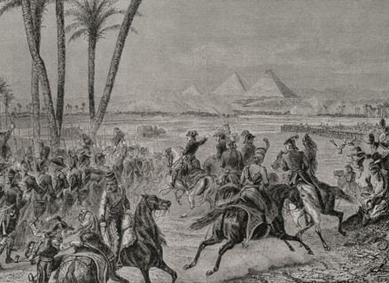 Napoleonic Wars. French Invasion of Egypt (1798-1801). Battle of the Pyramids (21 July 1798). The
