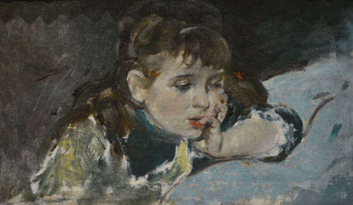 Ignacio Pinazo (1849-1916). Spanish painter. Girl, 1890-1895. It depicts Antonita, the painter's