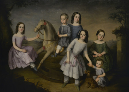 Jose Roldan Martinez (1808-1871). Spanish painter. The children of the Lara family, 1832. Oil on