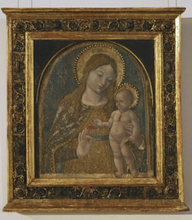 Giovanni Ambrogio Bevilacqua. Italian painter, active in Lombardy between 1481 and 1512. Madonna