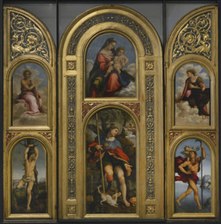Cesare da Sesto (1477-1523). Italian Renaissance painter. Polyptych of Saint Rocco, 1523. From top