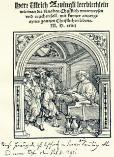 Seen here is the title page of the Zwingli reader and it dates to 1524. Ulrich (also spelled