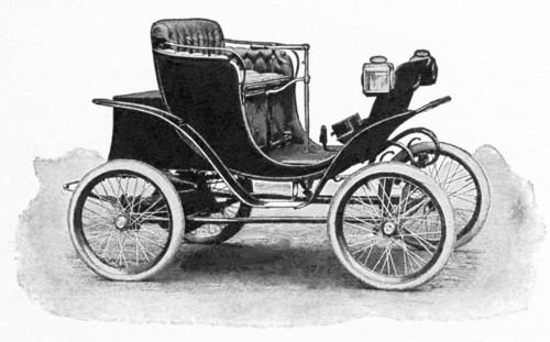 This illustration of an electric automobile dates to 1902. It was built by the Electric Vehicle Co.