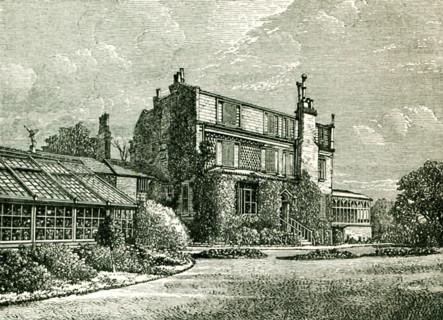 This illustration from John Forster's The Life of Charles Dickens shows the house and conservatory