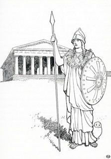 In Greek and Roman mythology, Athena, also spelled Athene, was the Olympian goddess of wisdom and