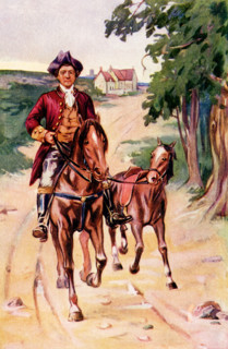 The caption for this 1902 illustration reads: John Fry on his way to Tiverton School. It