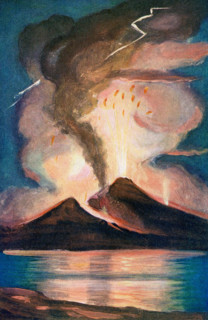 The 1902 caption reads: A Volcano.