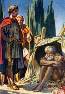 Diogenes, c. 412-323 B.C., was a Greek cynic philosopher who lived in Athens. He stressed the