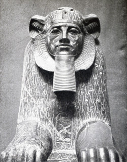 This Hyksos sphinx dates to Egypt's 12th Dynasty (c. 1991-1786 B.C.) and was found in Tanis. The