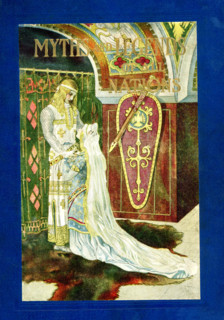 The German tale tells of a mysterious knight  (Lohengrin) who arrives—in a boat drawn by a swan—to
