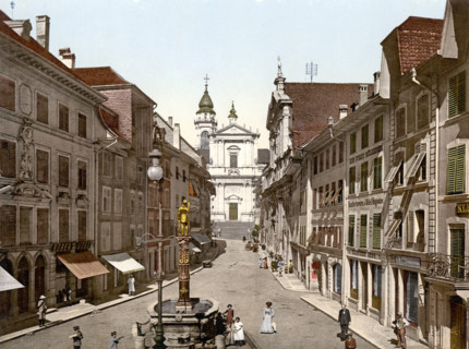 The Main Street In Solothurn In Switzerland / Hauptgasse