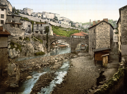 General view, France, Historical, digitally restored reproduction from an original from the 19th