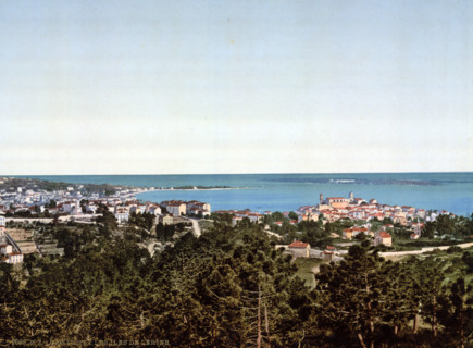 The Lerinian Islands, Cannes on the Côte d'Azur, France, around 1895, Historical, digitally