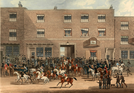 St Albans Grand Steeple Chase on March 8, 1832, a famous horse race over cross-country courses in