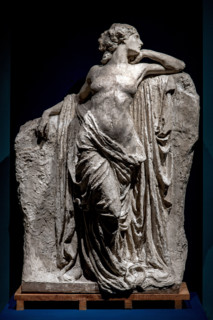 Leonardo Bistolfi 1859-1933 “The desire for the distant shore" 1909, plaster sculpture.