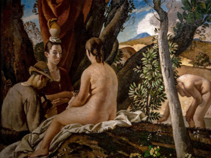 Felice Carena 1879-1924 “The quiet" 1922, 152 x 203 cm oil on canvas.