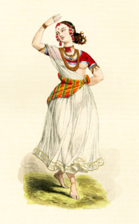 Female Hindu dancer.