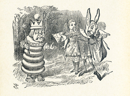 This is a scene from what Alice saw once she went through the Looking Glass and into the Looking