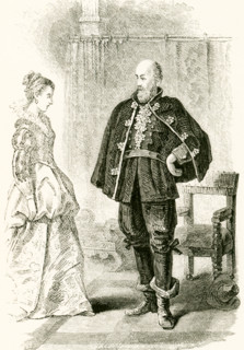 The tale involved in this illustration dates to the 1600s and the time when the Puritans left