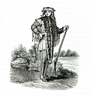 This 1840s illustration shows Captain Meriwether Lewis. Captain Meriwether Lewis (1774 - 1809) was