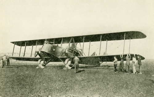 One of the Army giant bombing planes. This Martin bomber is powered with two 400 horse-power