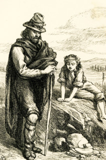 This illustration of ""Italian Peasants"" is taken from Charles Dickens' work published in 1869 and