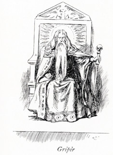 This early 1900s illustration shows Gripir. Gripir was the son of King Eylimi, and the brother of