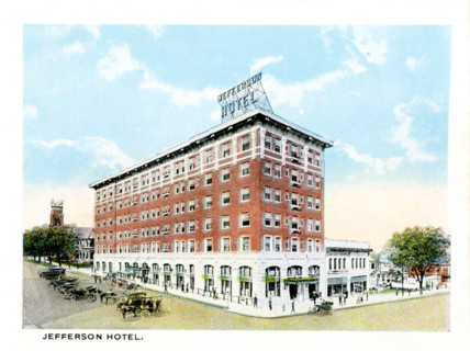 Columbia South Carolina 1918 - Jefferson Hotel.